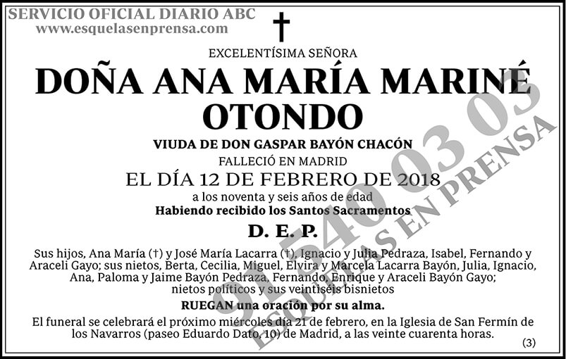 Ana María Mariné Otondo